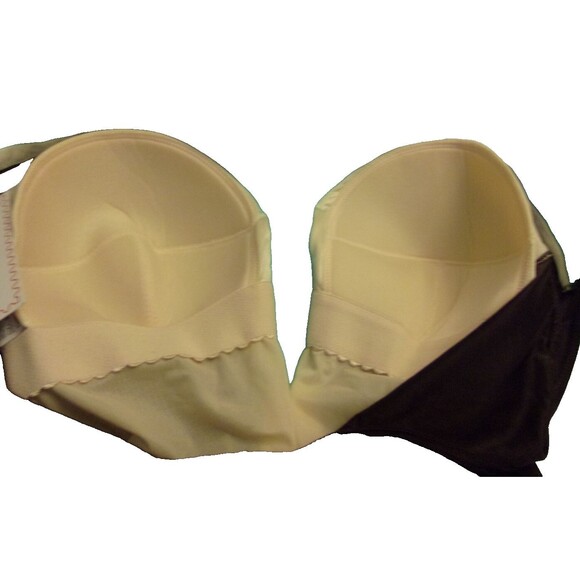 It Figures! One Piece Swimsuit Sz. 22W Chocolate Blue Tummy Thinner New NWT - Picture 8 of 8